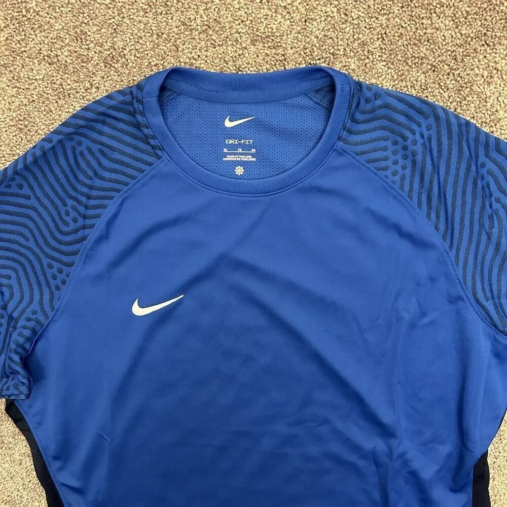 Nike Soccer Jersey Top Short Sleeves Blue Women's Dri-Fit Size XL - NWT$50